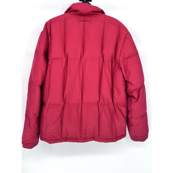Eddie Bauer Goose Down Puffer Jacket XL Tall Red Quilted Full Zip Mens Outdoor - Picture 14 of 16